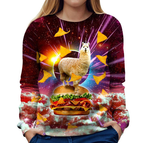 Llama Burger Girls' Sweatshirt