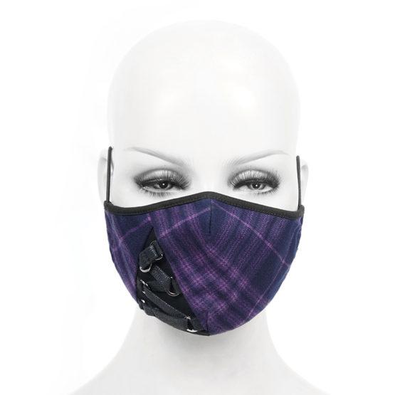 Plaid With Laces Mask