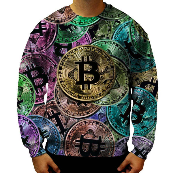Bitcoin Pattern Sweatshirt