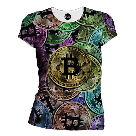 Bitcoin Pattern Girls' T-Shirt