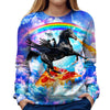 Puppy Riding Pegasus Girls' Sweatshirt