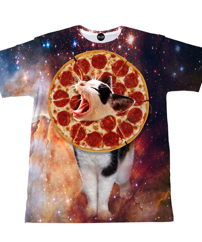 Pizza Lion Cat T-Shirt
