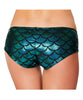 Blue Mermaid Scales Booty Shorts