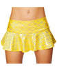 Yellow Holo Flared Mermaid Skirt