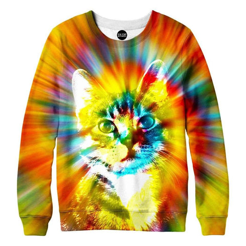 Tie Dye Cat Sweatshirt