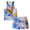 Turtle Taco Cat Tank and Shorts Outfit