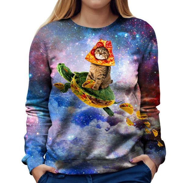 Turtle Taco Cat Girls' Sweatshirt
