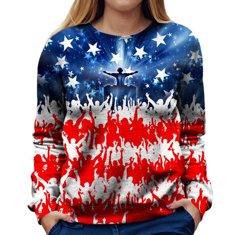 USA Party Girls' Sweatshirt