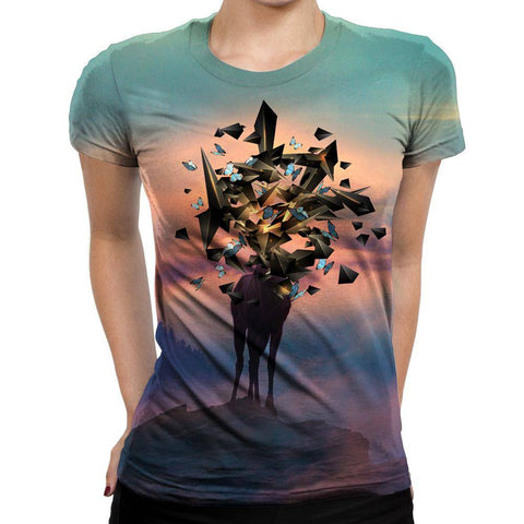 Deer Shapes Girls' T-Shirt