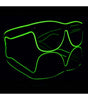Green Electro Light Up Glasses