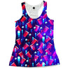 Beer Pong Red, White and Blue Girls' Tank Top