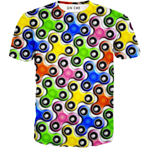 Colorful Fidget Spinner T-Shirt