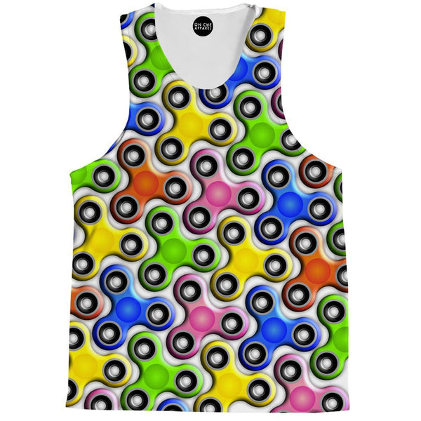 Colorful Fidget Spinner Tank Top