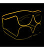 Yellow Electro Light Up Glasses