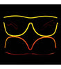 Yellow Electro Light Up Glasses